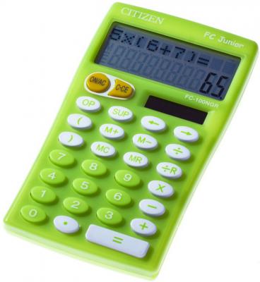 Калькулятор настольный Citizen FC-100NGR 10-разрядный салатовый