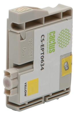 Струйный картридж Cactus CS-EPT0634 желтый для Epson Stylus C67/C87/CX37000