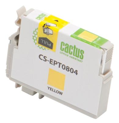 Струйный картридж Cactus CS-EPT0804 желтый для Epson Stylus Photo P50 460стр.