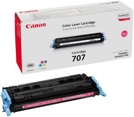 Картридж Canon 707M для LBP 5000 5100 пурпурый 2000стр