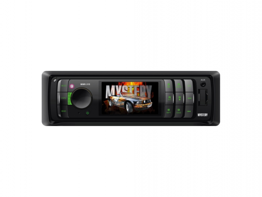 Автомагнитола Mystery MMR-315 USB MP3 SD MMC без CD-привода 1DIN 4x50Вт пульт ДУ черный