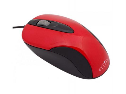 Мышь Oklick 151M красный/черный USB
