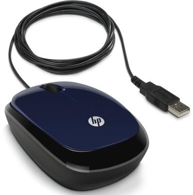 Мышь проводная HP X1200 Revolutionary синий чёрный USB H6F00AA