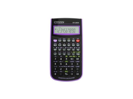 Калькулятор Citizen SR-260NPU 10+2 разряда научный 165 функций черно-фиолетовый