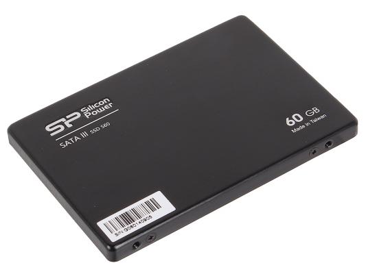 Твердотельный накопитель SSD 2.5" 60 Gb Silicon Power SP060GBSS3S60S25 Read 550Mb/s Write 500Mb/s MLC