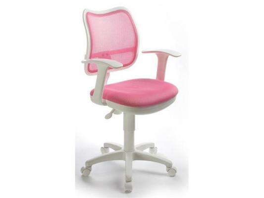 Кресло Buro CH-W797/PK/TW-13A спинка сетка розовый сиденье розовый TW-13A пластик белый