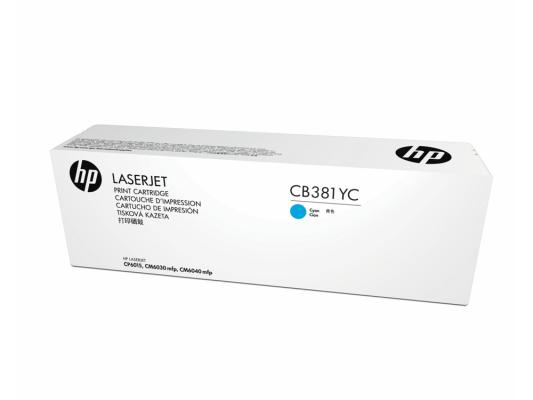 Картридж HP CB381YC для Color LaserJet CM6030/CM6040 голубой 25000стр