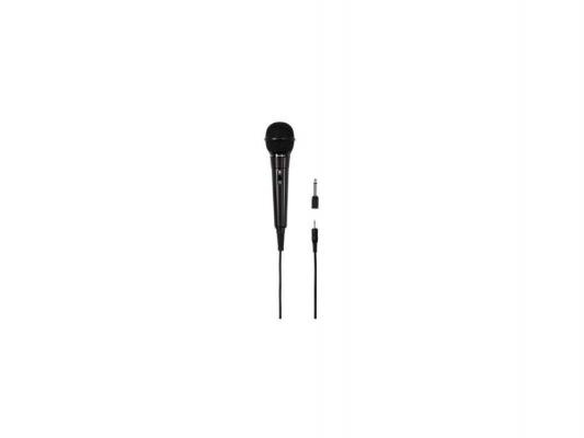 Микрофон Hama H-46020 DM20 3.5 мм Jack моно + адапт. 3.5/6.3 мм черный