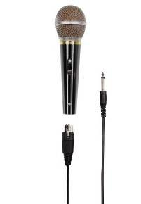 Микрофон Hama DM60 H-46060 6.3 мм  + адаптер 6.3/3.5 мм 3.0м черный