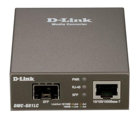 Медиаконвертер D-LINK DMC-G01LC/A1A/C1A  с 1 портом 100/1000Base-T и 1 портом 1000Base-X SFP
