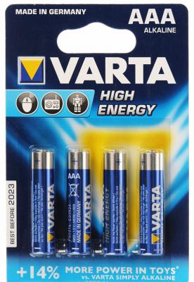 Батарейки Varta High Energy AAA 4 шт
