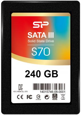 Твердотельный накопитель SSD 2.5" 240 Gb Silicon Power SP240GBSS3S70S25 Read 557Mb/s Write 507Mb/s MLC