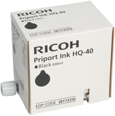 Чёрные чернила Ricoh  HQ40 (5 картриджей*600мл)