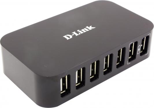 Концентратор USB 2.0 D-Link DUB-H7 7 x USB 2.0 черный
