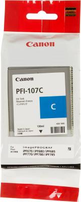 Картридж Canon PFI-107 C для iPF680/685/780/785 голубой 6706B001