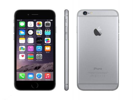 Смартфон Apple iPhone 6 серый 4.7" 128 Гб GPS Wi-Fi NFC LTE MG4A2RU/A