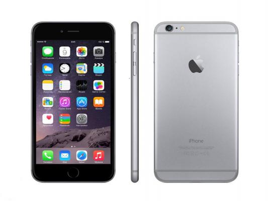 Смартфон Apple iPhone 6 Plus серый 5.5" 128 Гб NFC LTE Wi-Fi GPS MGAC2RU/A