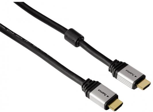 Кабель HDMI 1.8м Hama позолоченные контакты ферритовые фильтры черный H-53760