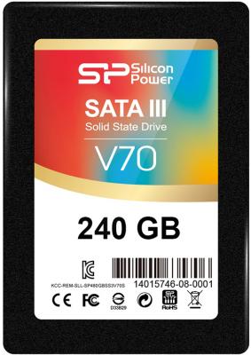 Твердотельный накопитель SSD 2.5" 240 Gb Silicon Power SP240GBSS3V70S25 Read 557Mb/s Write 507Mb/s MLC