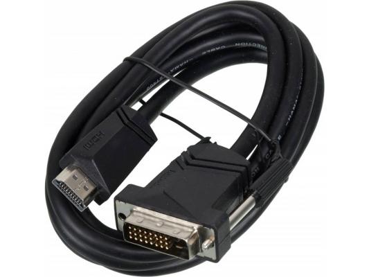 Кабель DVI-D(m)-HDMI(m) 1.5м Hama Connecting черный 122130 переходник hama h 34036 hdmi m dvi d f gold черный [00034036]