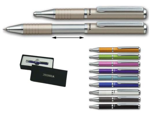 Шариковая ручка автоматическая Zebra SLIDE синий 0.7 мм BA115-S-BL