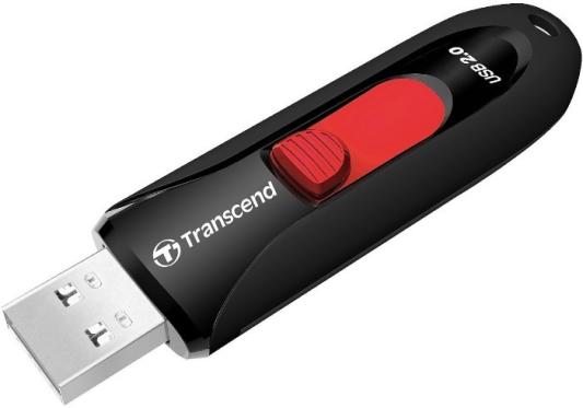 Флешка 64Gb Transcend TS64GJF590K USB 2.0 черный красный
