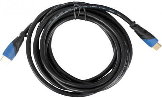 Кабель HDMI 3м Green Connection GC-HM101-3.0m-L круглый черный