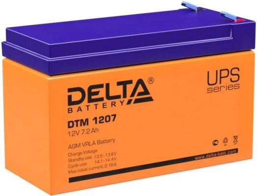 Батарея Delta DTM 1207 7.2A/hs 12W