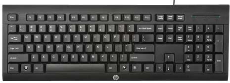 Клавиатура HP K1500 USB черный