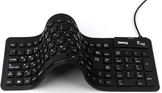 Клавиатура проводная Dialog Flex KFX-03U USB черный