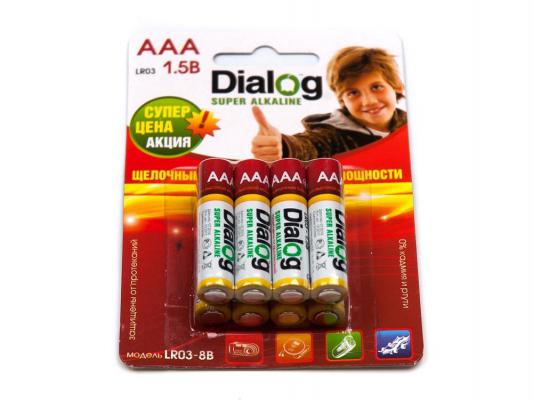 Батарейки Dialog LR03-8B AAA 8 шт