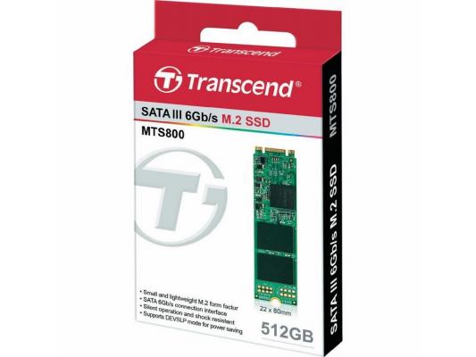 Твердотельный накопитель SSD M.2 512 Gb Transcend TS512GMTS800 Read 570Mb/s Write 460Mb/s MLC