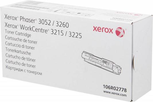 Тонер-картридж Xerox 106R02778 для Xerox Phaser 3052 Phaser 3260 WorkCentre 3215 WorkCentre 3225 3000 Черный