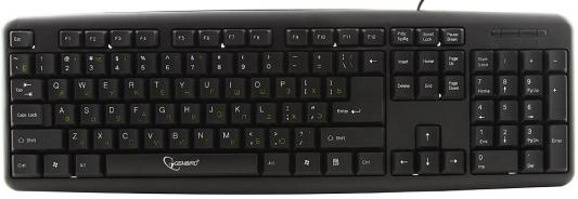 Клавиатура проводная Gembird KB-8320U-BL USB черный