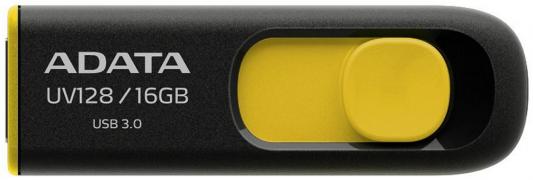 Флешка USB 16Gb A-Data UV128 AUV128-16G-RBY желто-черный