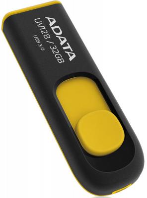 Флешка USB 32Gb A-Data UV128 USB3.0 AUV128-32G-RBY черный/желтый
