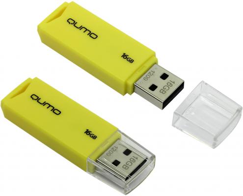 Флешка USB 16Gb QUMO Tropic USB2.0 желтый QM16GUD-TRP-Yellow