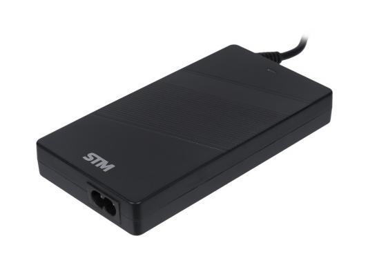 Блок питания для ноутбука STM SLU90 универсальный  90W USB 2.1А slim design черный SLU90