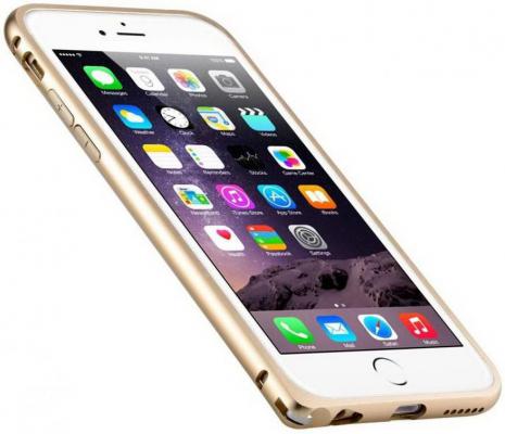 Бампер Melkco Q Arc Aluminium для iPhone 6 Plus золотой APIP65ALQAGDME