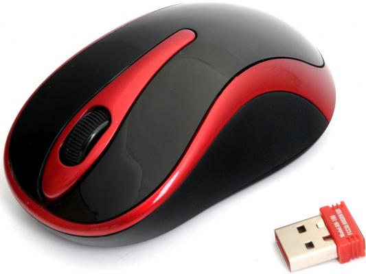 Мышь беспроводная A4TECH G3-280N-2 чёрный красный USB