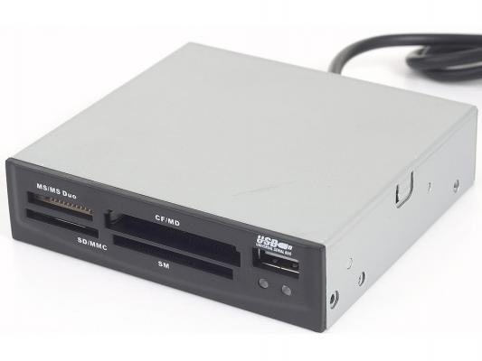 Картридер внутренний 3,5" FDI2-ALLIN1-AB All-in-1 + USB черный