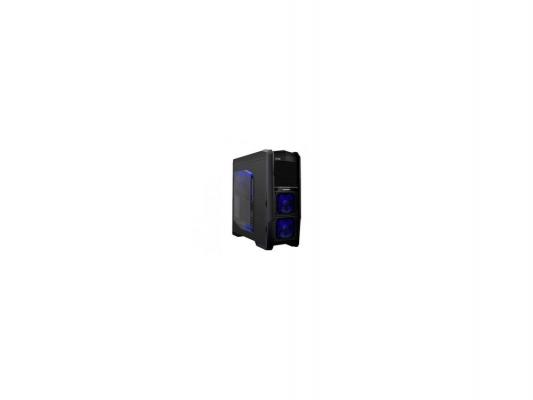 Корпус ATX Fox 9901-4 Gamemax Без БП черный синяя подсветка