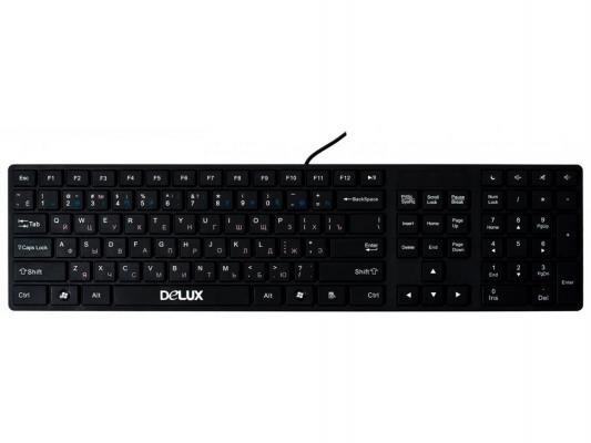 Клавиатура Delux DLK-1000U черный USB