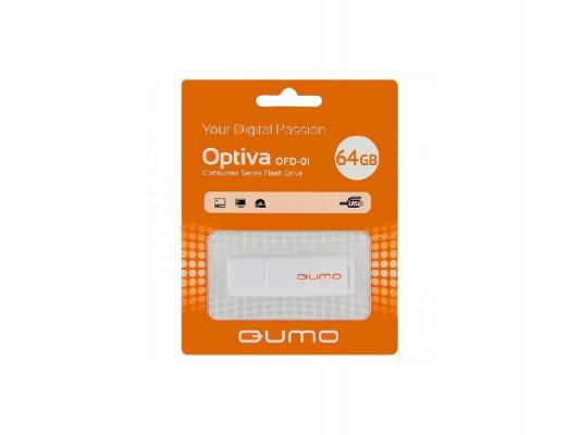 Флешка 64Gb QUMO QM64GUD-OP2-white USB 2.0 белый
