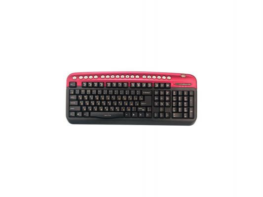 Клавиатура Oklick 320M Multimedia красный PS/2+USB