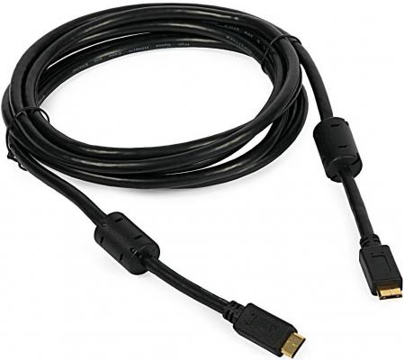 Фото - Кабель HDMI 5м Gembird круглый черный кабель hdmi 1 5м thomson 00132106 круглый черный