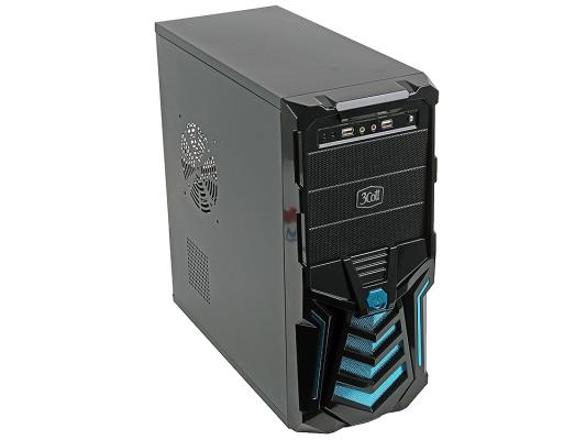 Корпус ATX 3Cott 3C-ATX110GB Gladiator 500Вт черный/синий