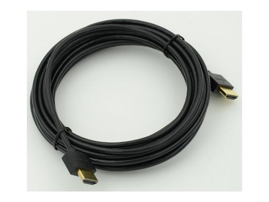 Кабель HDMI 5м Gold Plated Connector Ver1.4 Ultra Slim 19pin/19pin ферритовые кольца позолоченные контакты 966073