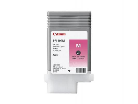 Картридж Canon PFI-104M пурпурный для Canon iPF650 655 750 755 90мл 3631B002