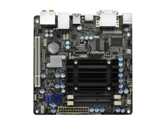 Материнская плата ASRock AD2550-ITX/M/ASR Intel Atom D2550 Intel NM10 2xSO-DDR3 1xPCI 2xSATAII 7.1 Sound Lan HDMI mini-ITX Retail